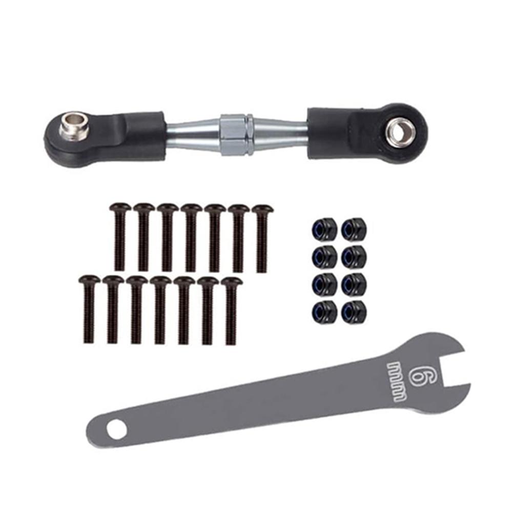 RC Car Aluminum Buckle Arc Chain Upgrade Part for 1/10 Slash 2WD/Stampede 2WD/Rustler 2WD/Bandit 2WD Adjustable Steering Rod