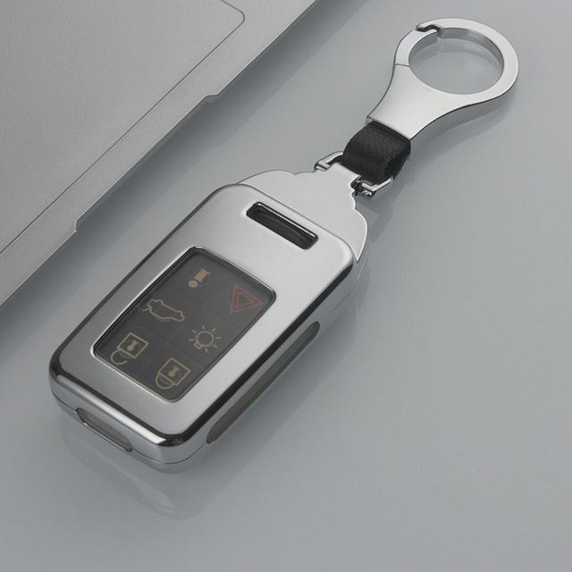 

Чехол для дистанционного ключа автомобиля из цинкового сплава для Volvo XC60 V60 S60 XC70 V40, автоаксессуары, держатель для ключей с брелком