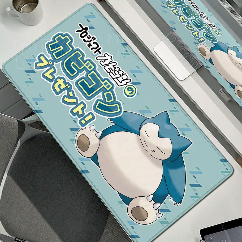 Game Card Mousepad Snorlax XXL Mouse Mat Pokmon Anime Peripheral Pokemon Large Desk Mat ESports Cabinet Deskpad PC Accessories