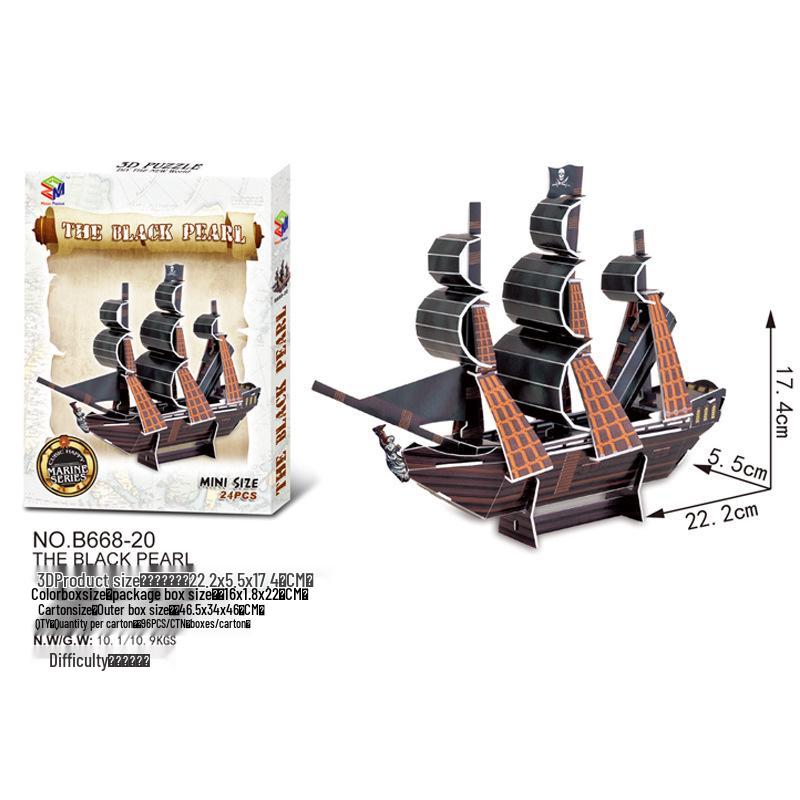 World Landmark 3D Puzzle Kit for Kids - Educational Paper Toy