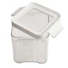 Clear Plastic Food Storage Containers Airtight Kitchen Canisters for Pasta Coffee Tea Stay Fresh with Locking Lids