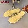 Fashion Fashion Shallow Ladies Wedges Low Heel Sandals Shoes Female Summer Beach Round Toe Women Wedges Slides Sandals Shoes Slippers