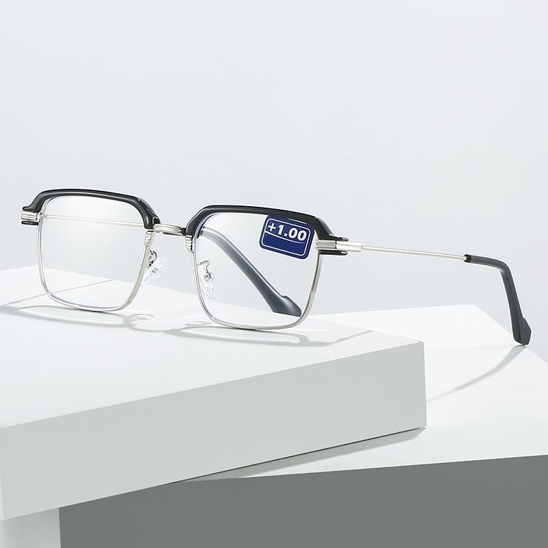 TY200 Metal Squared Frame Presbyopia Minus 250 Supplier Glasses Women Corrective Eyeglasses Flexible Reading Glasses