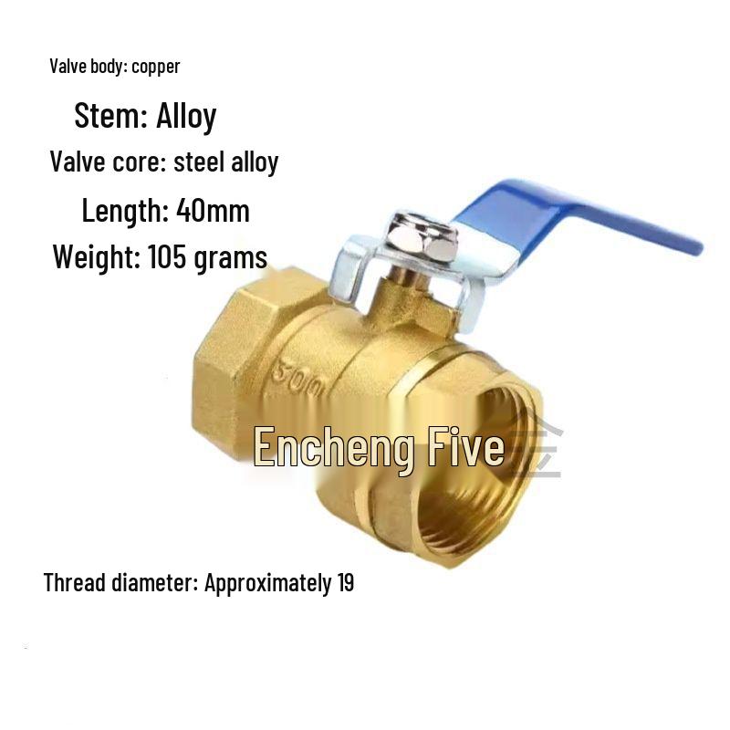 Mosiężny zawór kulowy odporny na wysokie temperatury - 4 punkty DN15, 6 punktów DN20, 1 cal DN25, do wody wodociągowej