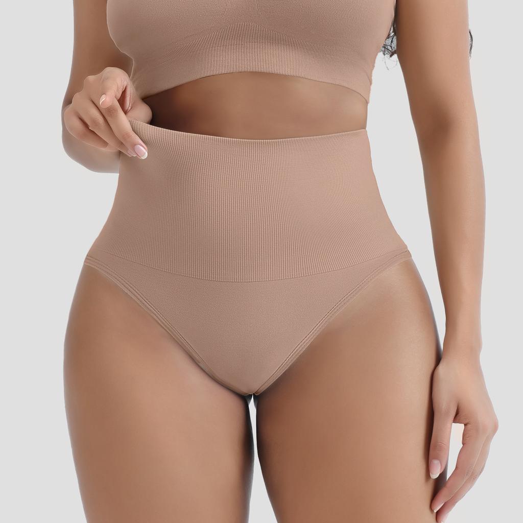 Women High Waisted Seamless Tummy Control Butt Lifting Body Shaping Briefs