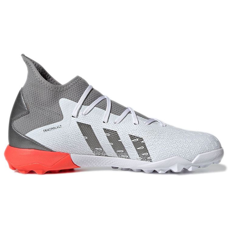 Adidas Predator Freak.3 TF White Solar Red Men Sneakers Cloud-White Iron-Metallic FY6309