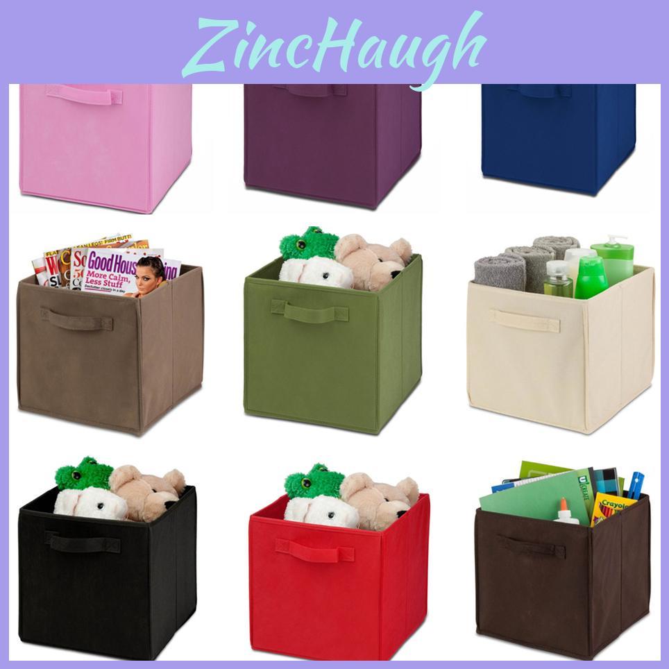 Modern Foldable Fabric Storage Box For Bedroom With 21l Capacity For Clothes Toys