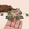 Flower Butterfly Cordwork Knot Button Decorative Sewing Button Fastener for Traditional Chinese Costume Cheongsam Embellishment