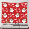 Cartoon Santa Claus Reindeer Snowman Pattern Tapestry Home Living Room Bedroom Wall Cloth Decoration Background Cloth Tapestry