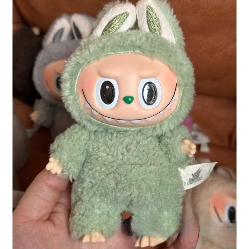Labubu Rabub Heart Macaron Blind Box Sitting Doll Plush Party Vinyl Tide Play