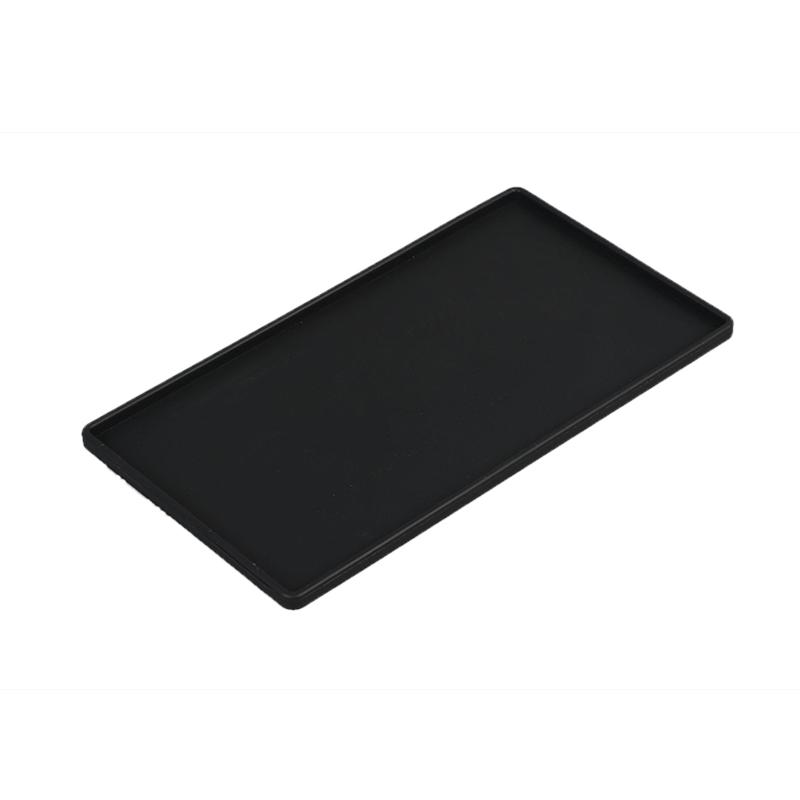 Anti-slip Silicone Heat-insulating Mat Square Storage Tray Coffee Tea Coaster Cutlery Holder Bathroom Soap Plate
