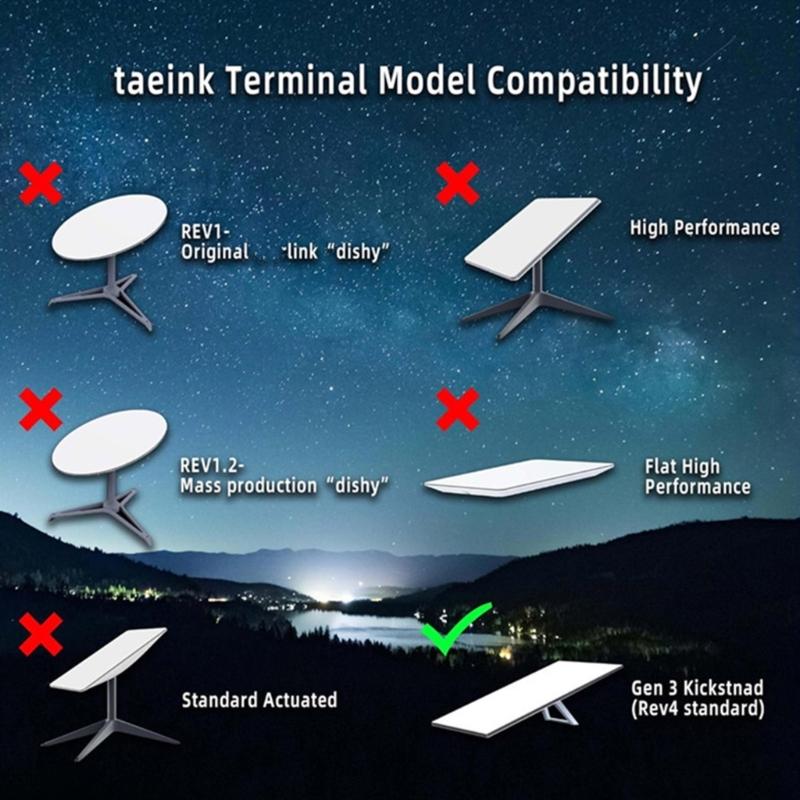 Satellite Dish Mount Plate for Satellite Gen3 Standard Dishes, Stainless Steel Roof Adapter Weather Resistant Stainless