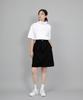 Seinteukeulu Wide Dome Half-Band Midi Skirt Wdm-1305 Black
