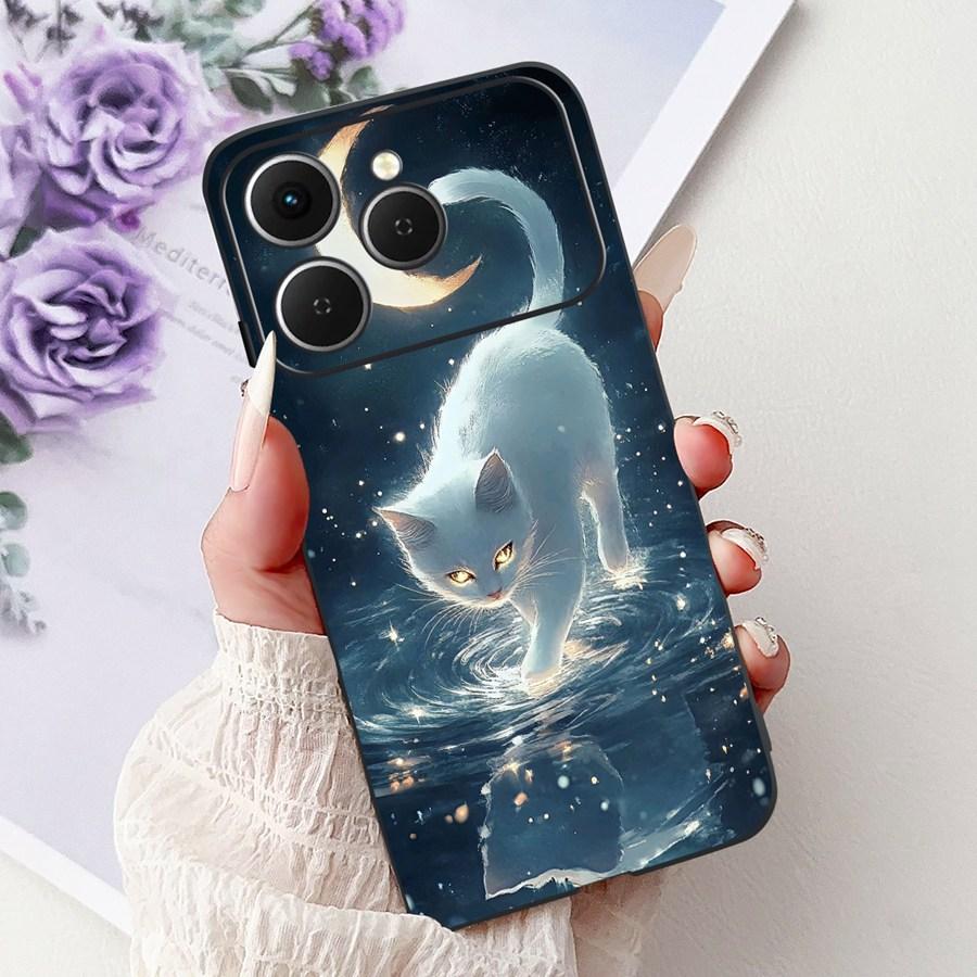 For Tecno Spark 40 Spark40 C Phone Case TPU Shell Luxury  Painted Soft Silicone Coque For Tecno Spark40C Spark 40C Back Cover