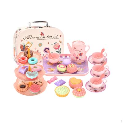 Tea Set for Little Girls, Princess Kitchen Pretend Toy, Simulation TKitchen Afternoon Games Toys