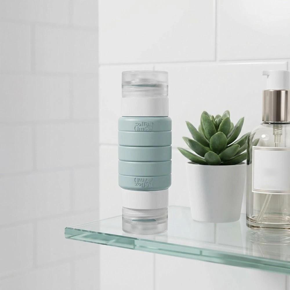 Leak-proof Travel Sub-bottling 2 in 1 Squeeze Bottle Double-Head Travel Bottle Shampoo Storage