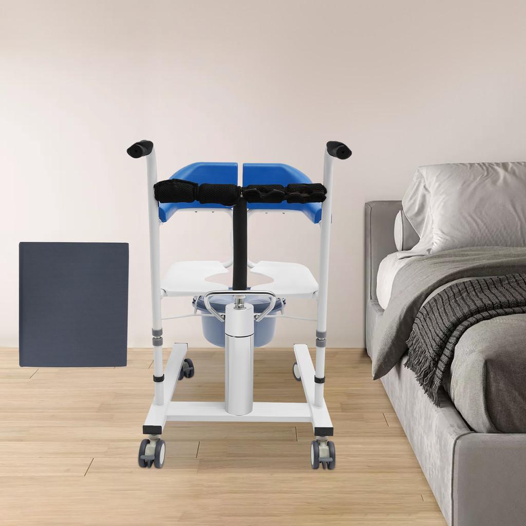 Multi Functional Hydraulic Patient Lifting Chair 180° Split Transport Seat Elderly Disabled Lightweight Transfer Wheelchair