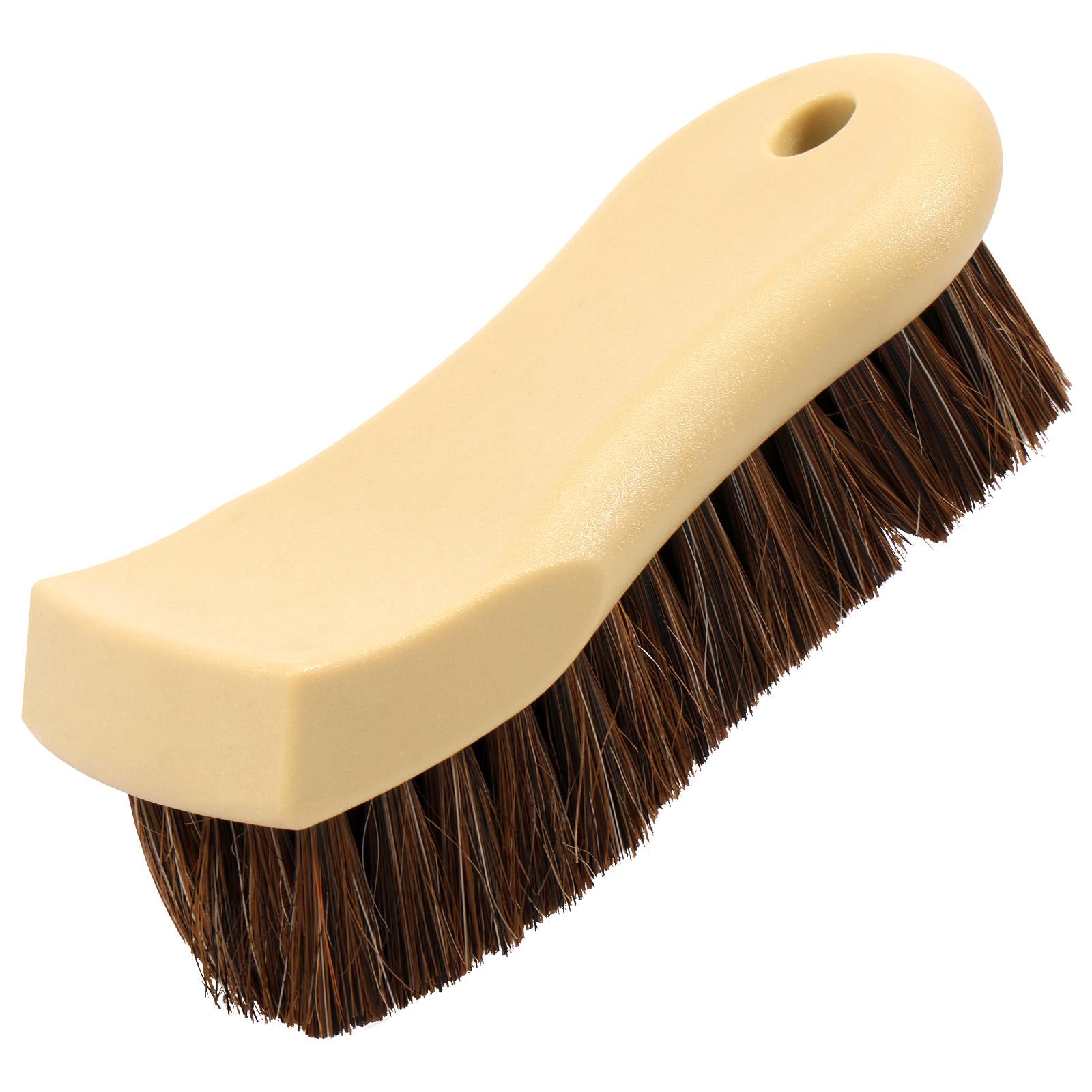 

Щітка для чищення шкіри з кінського волоса Щітка для полірування салону автомобіля Шини Взуття Одяг Сумка Меблі Інструмент для чищення Автомийка off білий колір