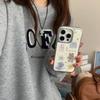 Korean Star Bear Rabbit Is Suitable for Apple iPhone17/16pro Mobile Phone Case 14 Water Condensation 13 Cute 15 Sets