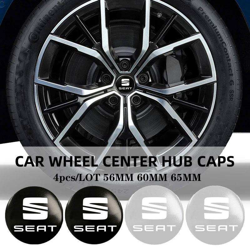 djbf10 56/60/65mm Car Wheel Center Hub Sticker Badge Sticker For Seat Leon Ibiza Alhambra Exeo Altea Arona Mii IBL Car Accessories