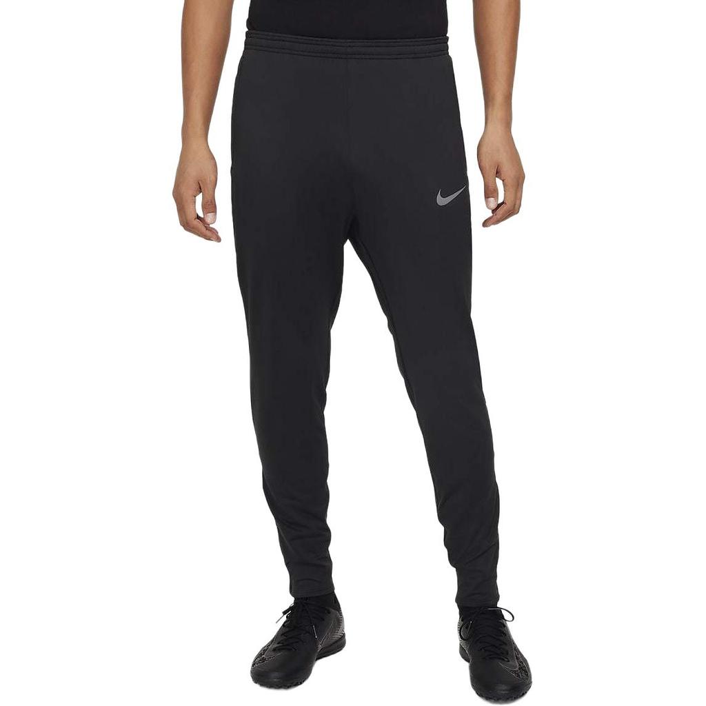 Nike Logo Print Mid-Rise Elastic Cuffed Slim Fit Soccer Pants Men Pants Black FZ0571-010