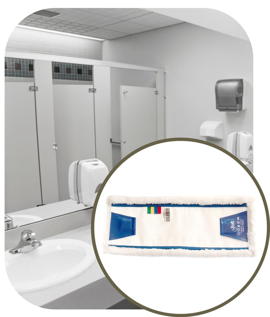 Mop Płaski Cliper 40Cm Mikrofaza Premium (Mmt40S)