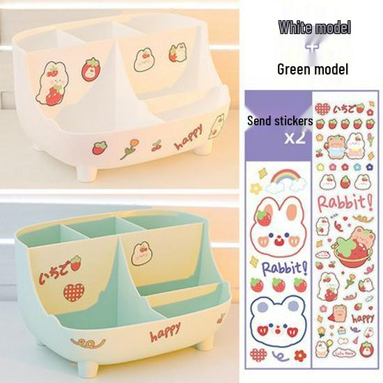 Roztomilý velkokapacitní držák na tužky pro dívky - Jednoduchý moderní organizér na stůl