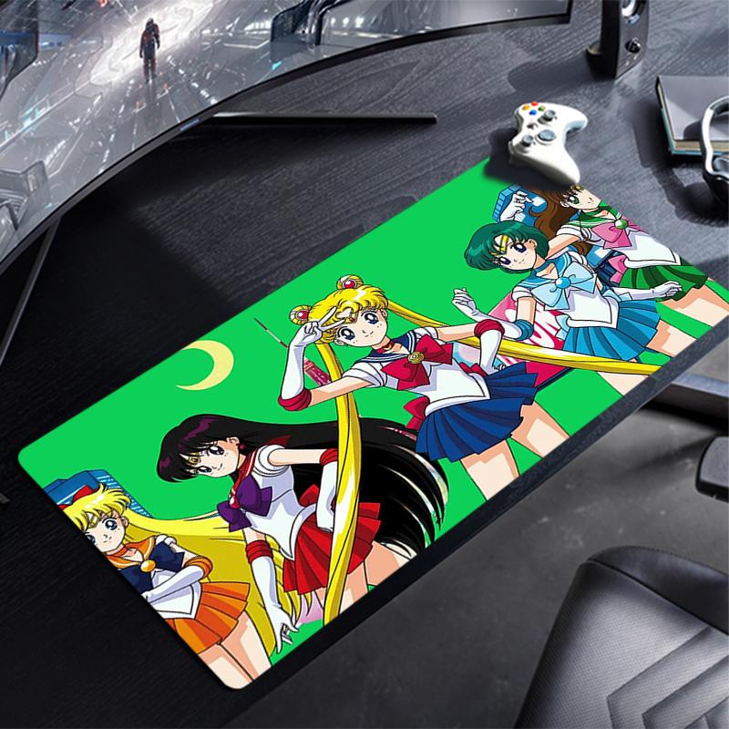 Mouse Pad Sailor Moon Xxl Computer Speed Type Carpet Mat For Esports Players Laptop Keyboard Mousepad Office Desk Mat