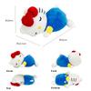 MORIPiLO Morishita Body Hello for Children and Adults Bag Fluffy Plush Character 4620757 Pillow, Kitty, Blue, (Gift Included), Approx. 45cm, Cushion,