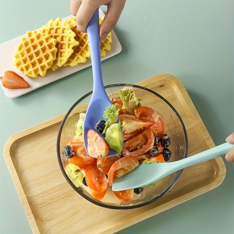 1pc Multi Functional Silicone Spatula - A Non Stick, Food Safe Kitchen Tool for Cooking, Baking, and Salad Mixing