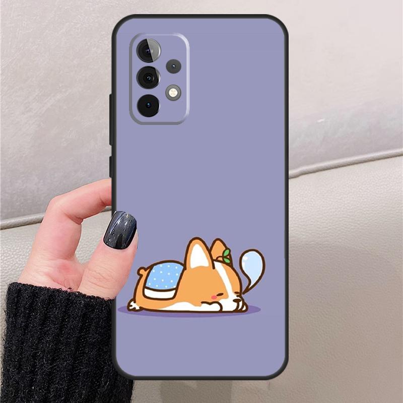 Cartoon Corgi For Samsung Galaxy A57 A37 A17 A56 A36 A16 A26 A53 A33 A13 A54 A14 A15 A35 A55 A52 A32 Case