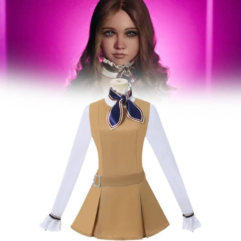 20 M3gan Roleplay Costume Dress Cosplay Clothing Stage Halloween Performance