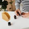 Premium Acrylic Nail Art Paper Holder Storage Organizer for Salon Home DIY Nail Practice Training School Gift Remover Wipe