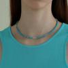 Less Is More Blue Beads Necklace