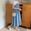New Arrivals Open Run Donnabel Women Flare Summer Dress Blue Banding
