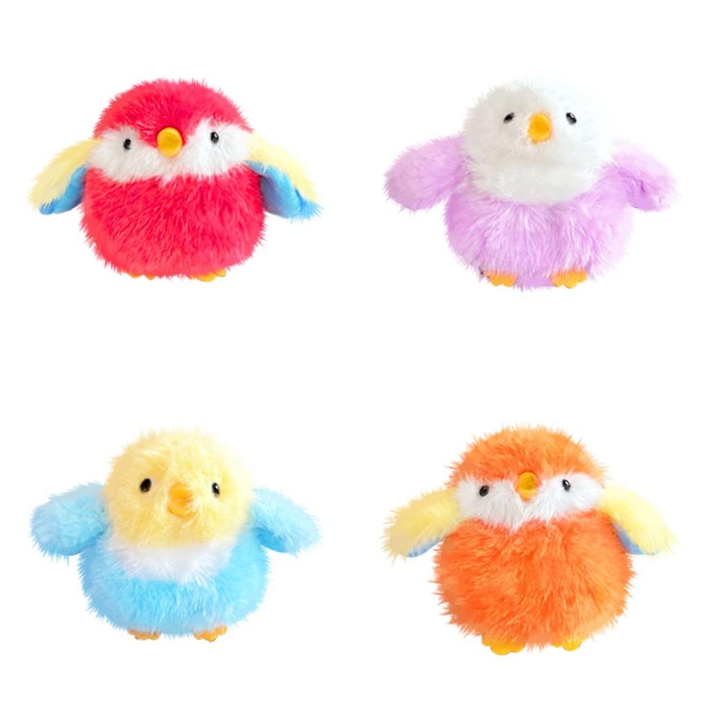 Animal Plush Toy Bird Keychain With Soft Short Plush For Kids And Students