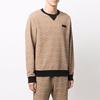 Coach Logo Print Round Neck Pullover Sweatshirt Men sweatshirt Brown C5760-RYU
