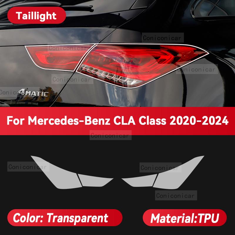 Für Mercedes Benz CLA-Klasse 2020-2024 Auto-Scheinwerfer Transparente TPU-Schutzfolie Frontlicht Farbwechsel Zubehör