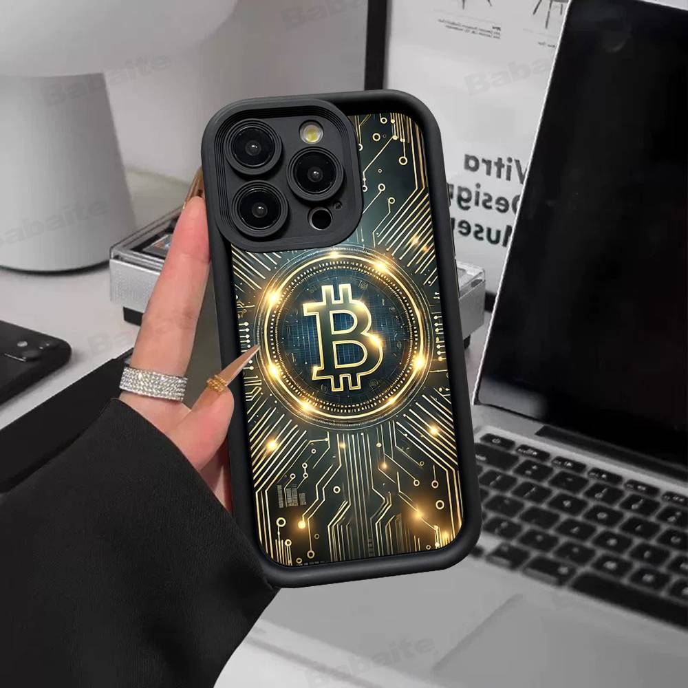 B-Bitcoin Phone Case For IPhone 17 16 15 14 13 12 11 Air Plus Pro Max Soft Back Cover
