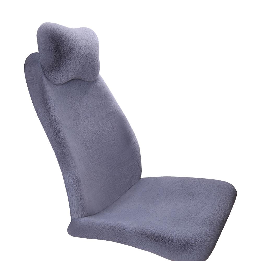 Thickening Plush Car Seat Cover Winter Keep Warm Artificial Rabbit Hair Auto Cushion Cloak Car Seat Mat Protect For Lada KIA etc