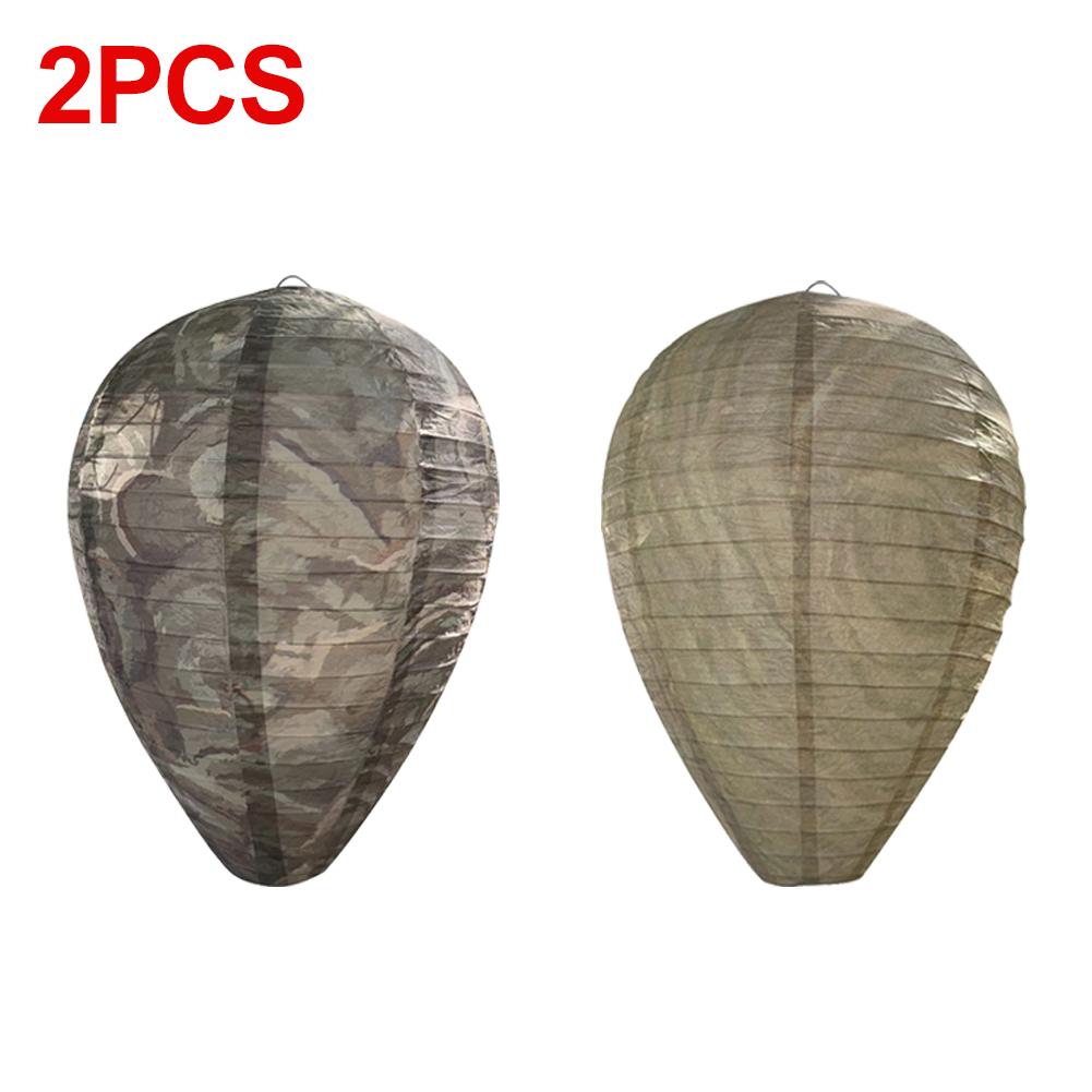 2-5pcs Hanging Wasp Deterrent Paper Hornet Fake Wasp Nest Repellent Hornets Safe Fake Trap Safe Garden Repellent Trap for Yard