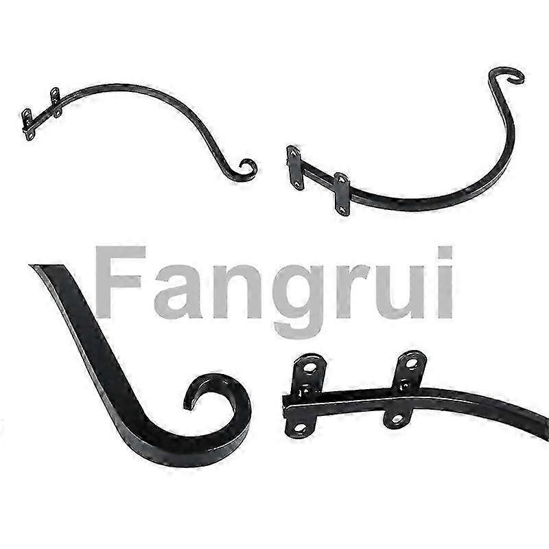 For 2pcs Heavy Duty Hanging Plant Bracket 16inch Outdoor Wall Curved Hanging Bracket For Hanging Flo 25-26s