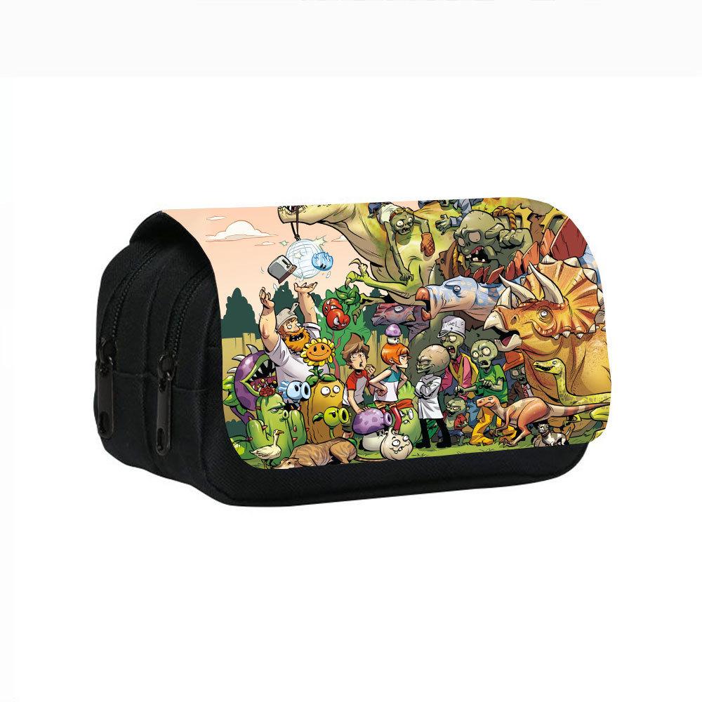 Plants Vs. Zombies Double-Layer Pencil Case for Students