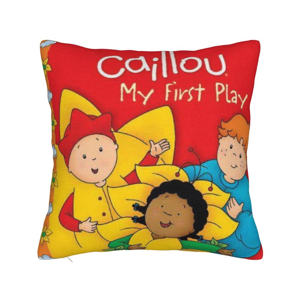 Federa per Cuscino Stampa Baby Friend C-Caillou Copricuscino Copricuscini Arredamento Casa Y2K con Zip Multitasca
