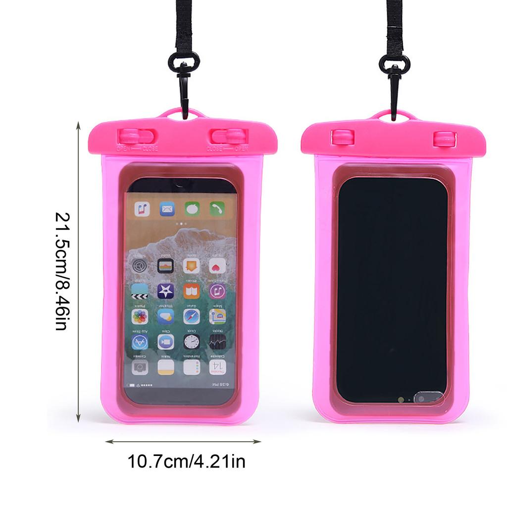 6 Inch (inch) PVC, TPU Mobile Phone Waterproof Bag, Transparent Mobile Phone Waterproof Bag, Neck Hanging Waterproof Sleeve