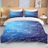 Set Biancheria da Letto Formula di Calcolo Matematico Per Adulti Design Biancheria da Letto Biancheria da Letto Tessili per la Casa di Lusso Copripiumino Bianco Nero