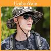 Camouflage Fischerhut mit breiter Krempe für Herren Sommer Sonnenschutz und Atmungsaktivität