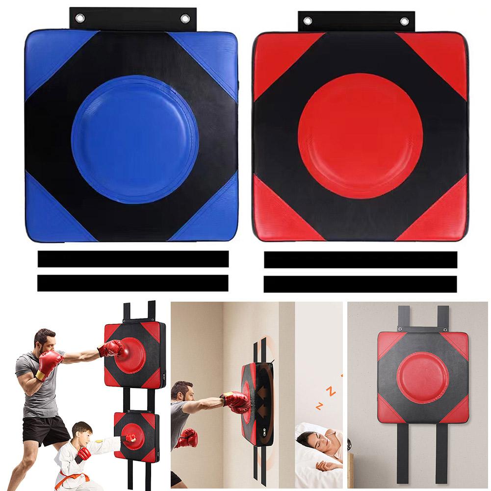 Square Wall Target PU Leather Boxing Training Sandbag Adjustable Height Wall Punching Pad Wall Sandbag for Fitness Taekwondo