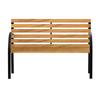 Garden Bench, 122Lx60Wx80H cm-Steel/Wood