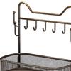 Multifunctional Iron Key Holder Stand Entryway Organizer Key Rack with Elegant Jewelry Display for Home Decoration